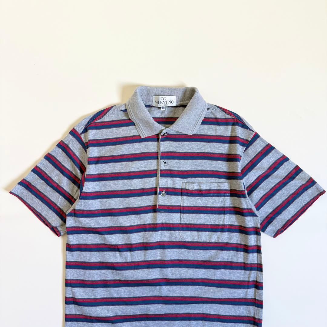 1990 s Striped Polo Shirt