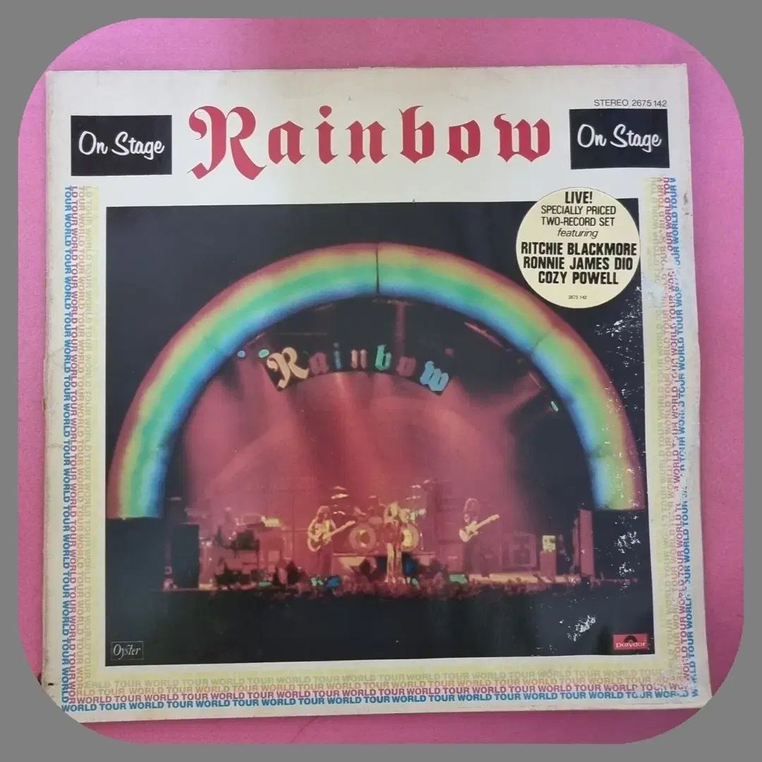 レインボー ON STAGE LP NM 77 年 初版 収益クラス