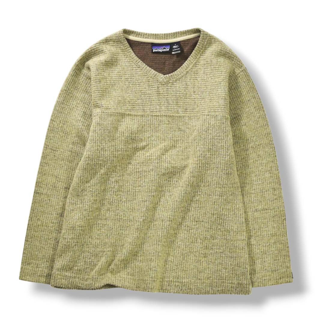 上質】 00s ヴィンテージ USA製 パタゴニア patagonia Vネック ニット