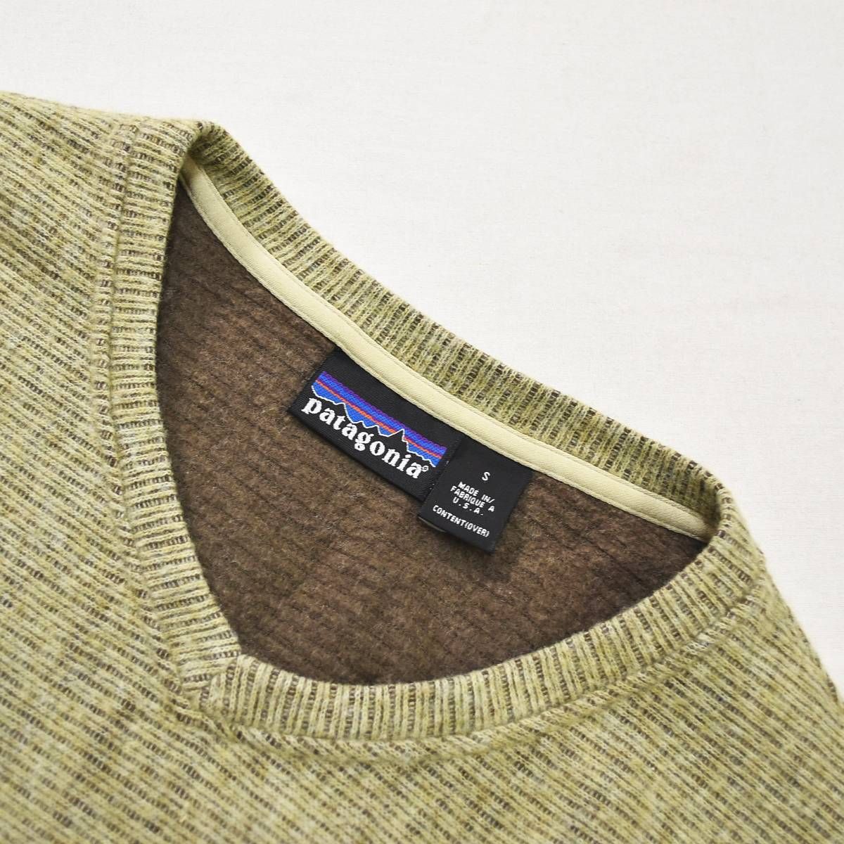 上質】 00s ヴィンテージ USA製 パタゴニア patagonia Vネック ニット 