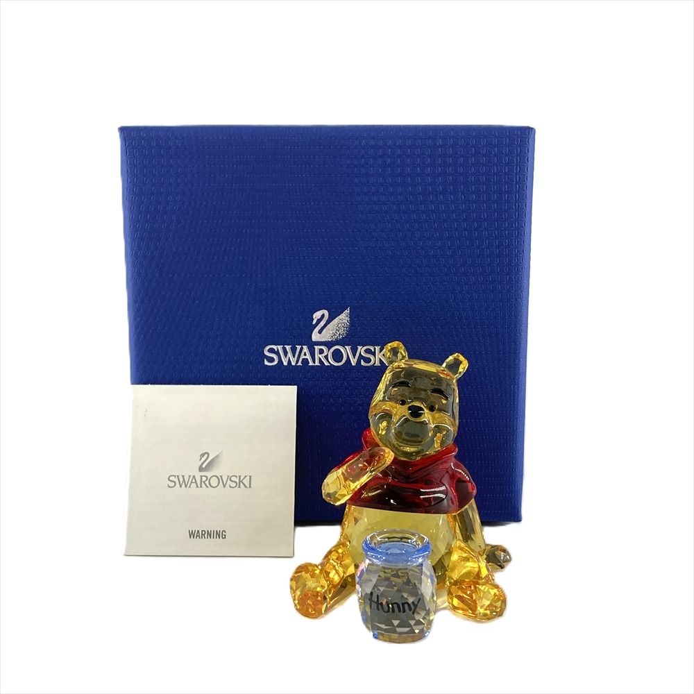SWAROVSKI - スワロフスキー SWAROVSKI ディズニー くまのプーさん オブジェ 置物 1142889 クリア【中古】 スワロフスキー SWAROVSKI ディズニー Disney くまのプーさん オブジェ