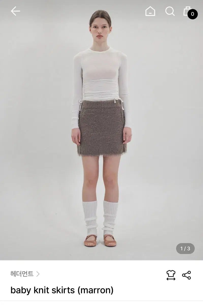 HETHERMENT ベイビー ニット スカート