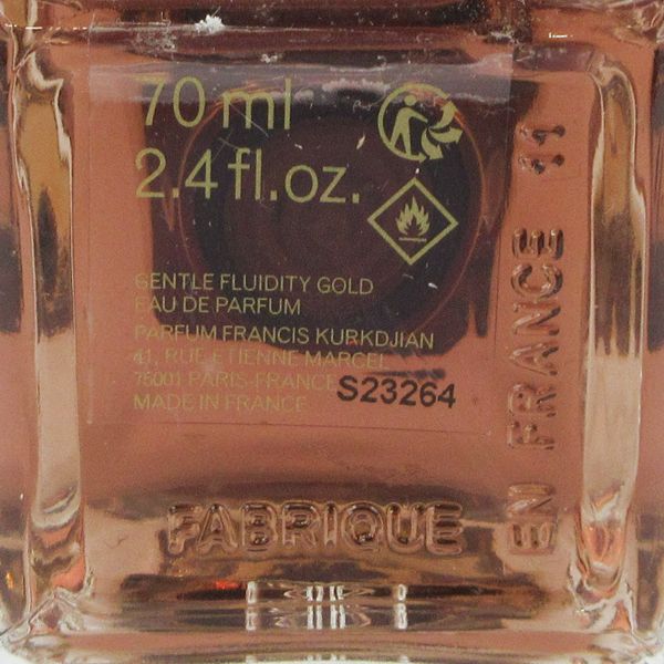  メゾンフランシスクルジャン ジェントル フルイディティ ゴールド オードパルファム 70 ml EDP 残量多 2 G 826 香水(ユニセックス) 香水