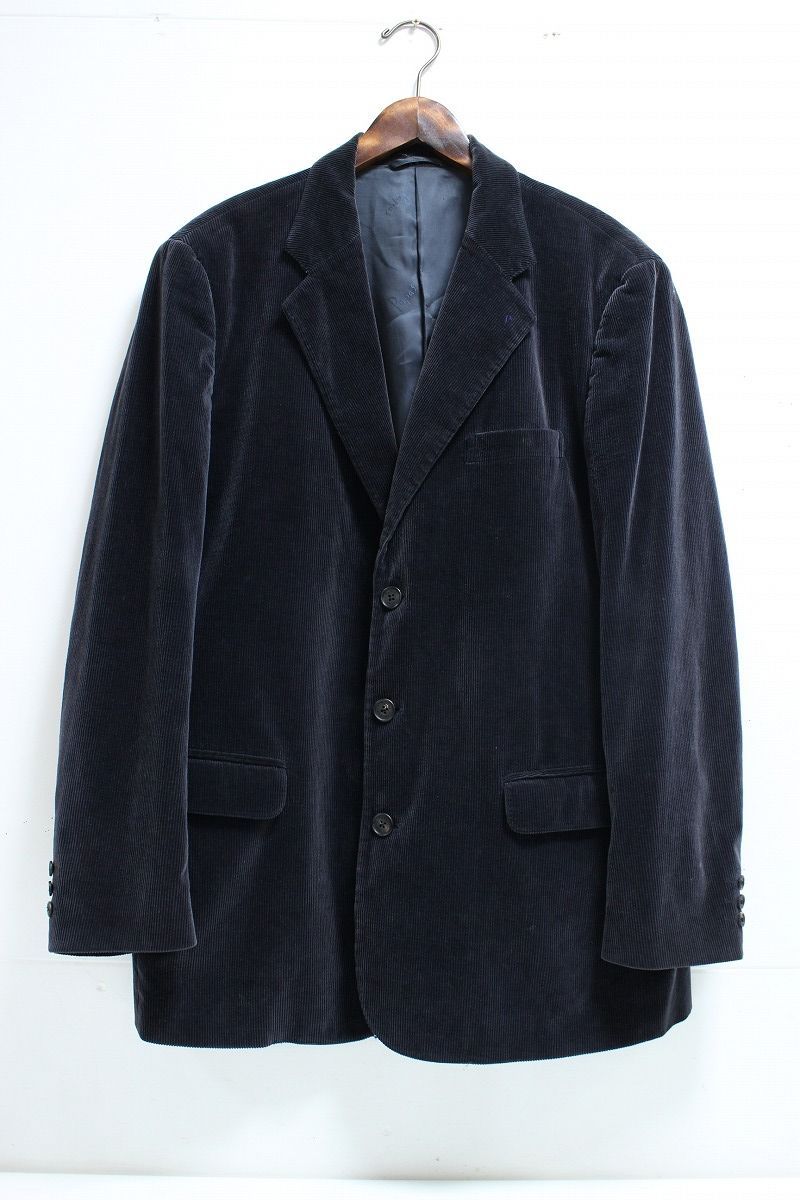 【美品】PAPAS パパス　テーラードジャケット　カシミア混　裏地総柄 PAPAS パパス コーデュロイ テーラードジャケット カシミヤ混 50 L