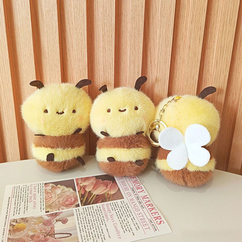 ぬいぐるみ キーホルダー マスコット ハチ 蜂 みつばち チャーム