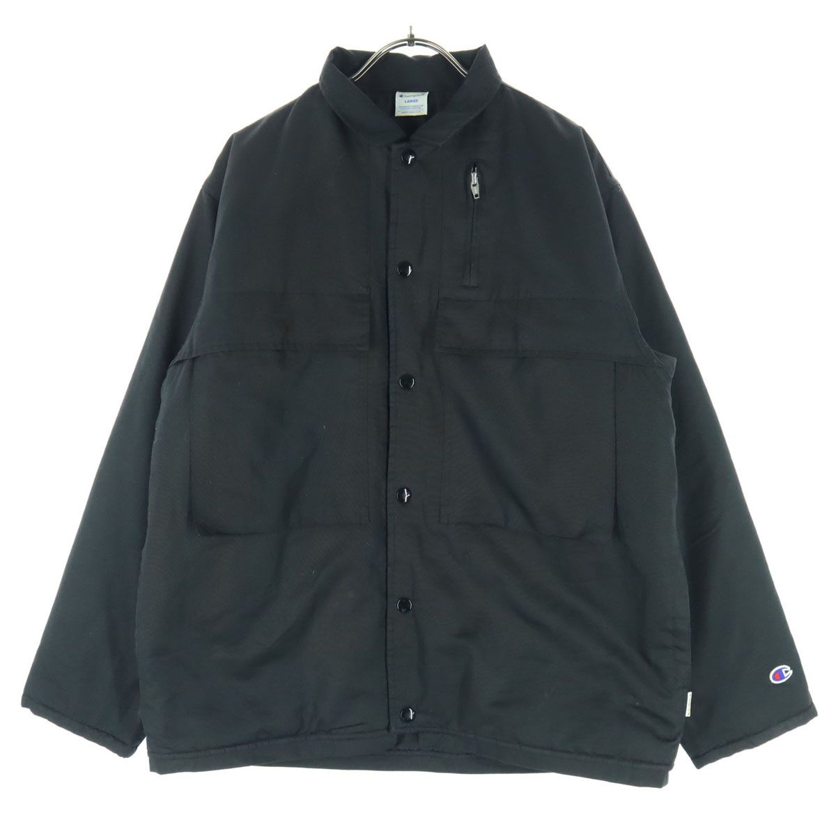 新作登場 Champion チャンピオン 裏ボア ワークジャケット L ブラック メンズ 古着 その他