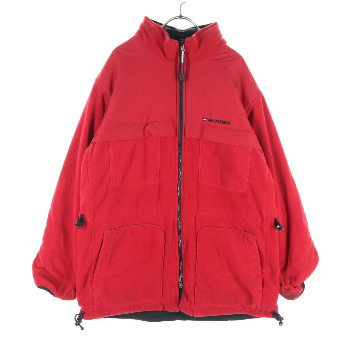 TOMMY HILFIGER トミーヒルフィガー フリースジャケット ネイビー XL 