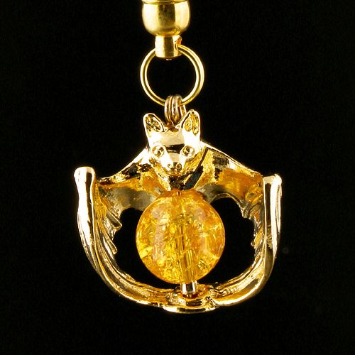 五福コウモリ幸運ストラップ ミラクル パワーカード付き