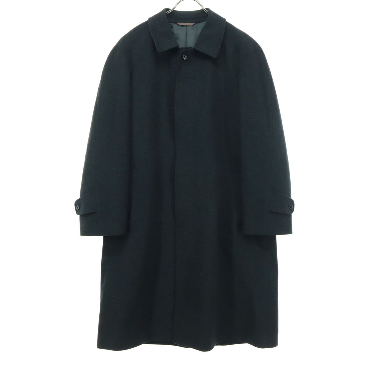 古着 Pure Cashmere ピュアカシミヤ 長袖 カシミヤ ステンカラーコート A6 グレー系 メンズ Pure Cashmere ピュアカシミヤ 長袖 カシミヤ ステンカラーコート A6