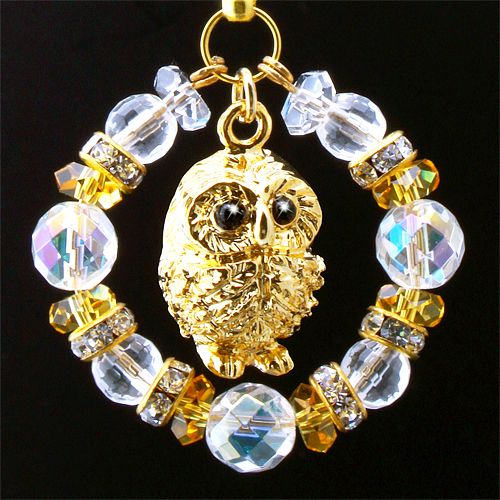 お願い福朗ストラップ 幸運 ふくろうカード付き