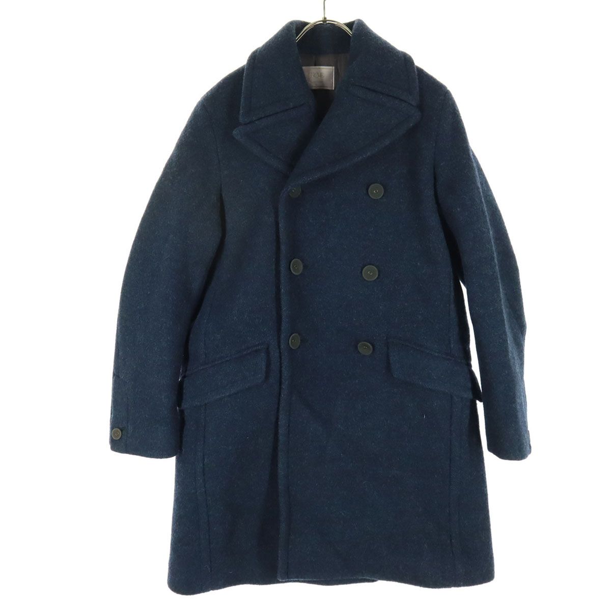 TROVE トローブ 長袖 ウール ピーコート 40 ネイビー メンズ 古着