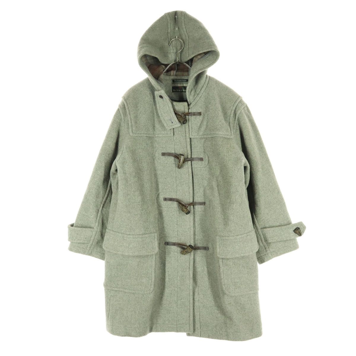Tha Scotch House ザスコッチハウス 日本製 長袖 ダッフルコート 11AR グレー メンズ 古着