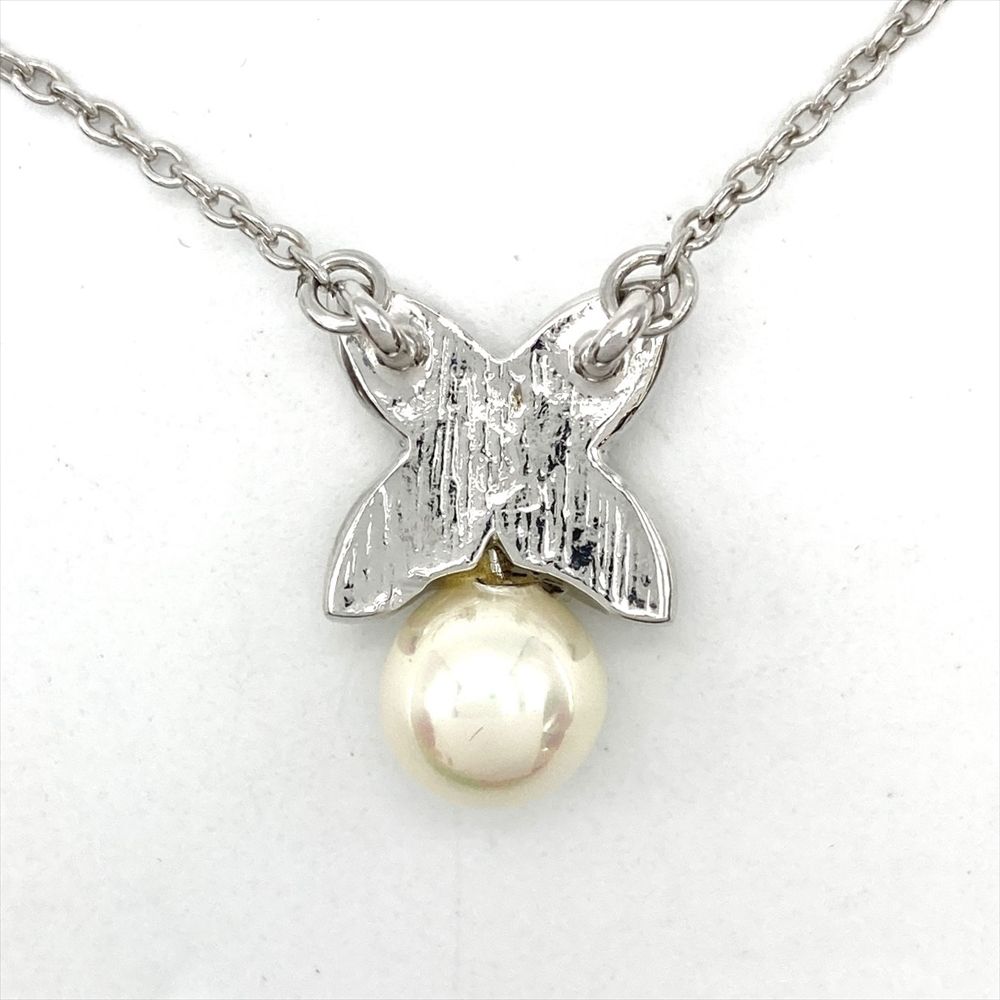 ピエールカルダン Pierre Cardin フェイクパール フラワー ネックレス