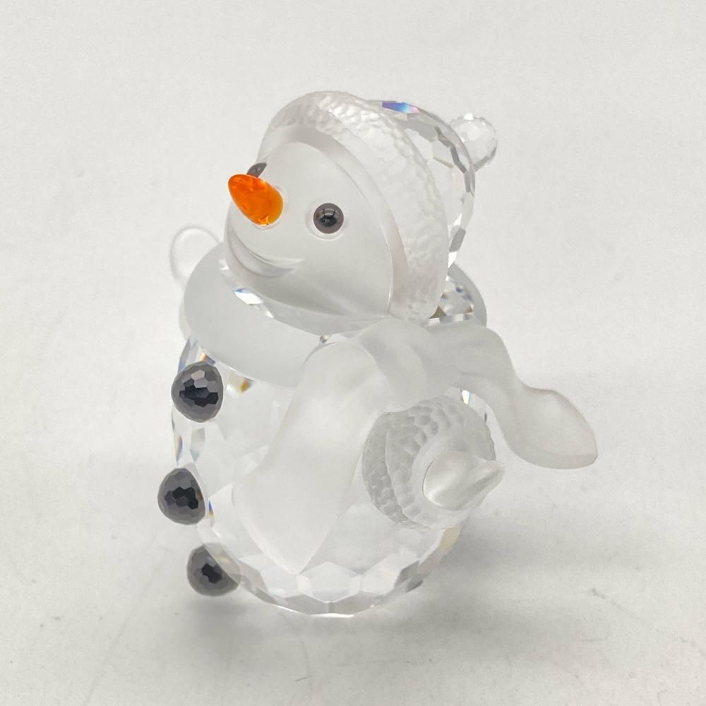 スワロフスキー SWAROVSKI スノーマン オブジェ 置物 250229 クリア