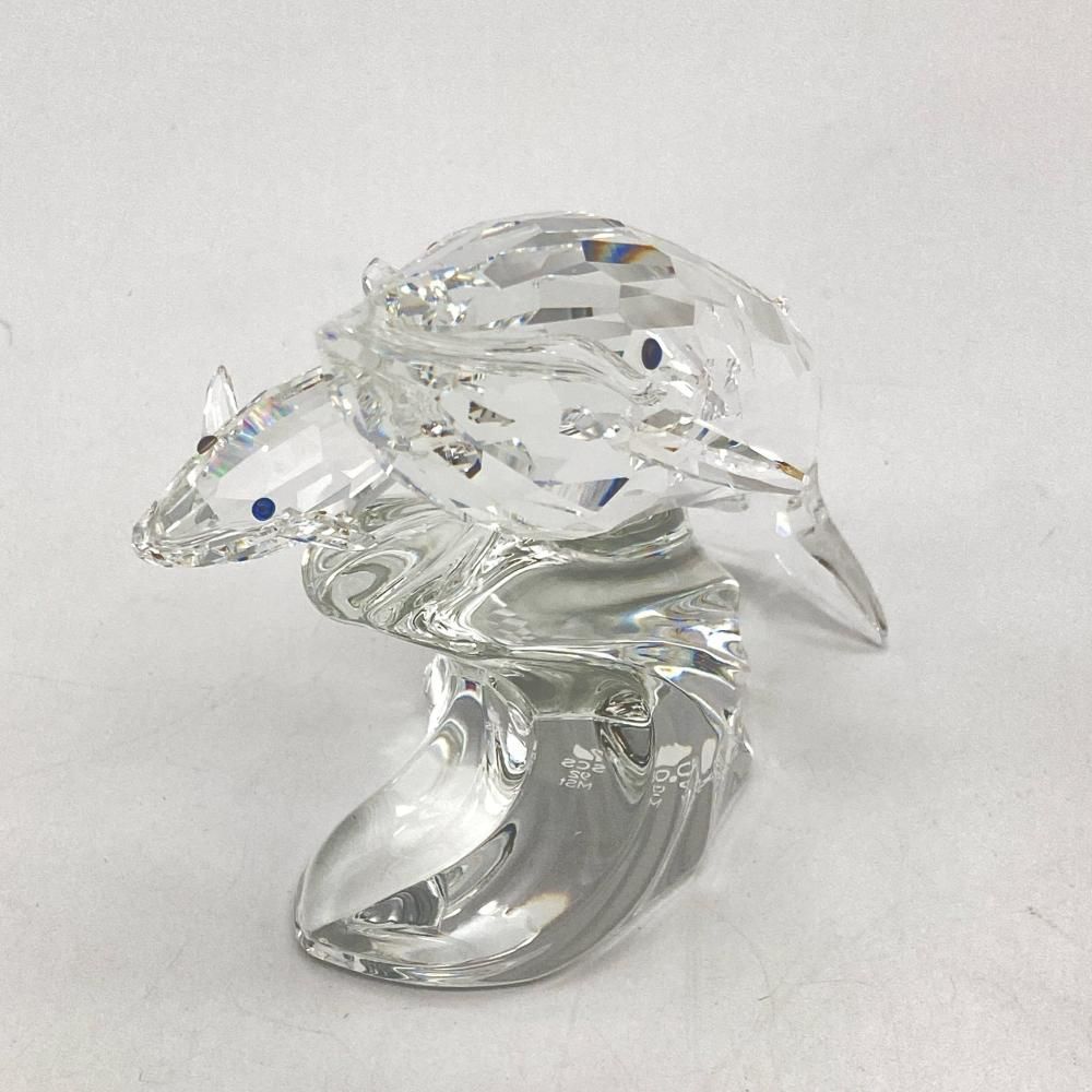スワロフスキー置物レアー、限定品、【SCS会員限定ザトウクジラ】 スワロフスキー SWAROVSKI SCS会員限定 クジラ オブジェ 置物 164614