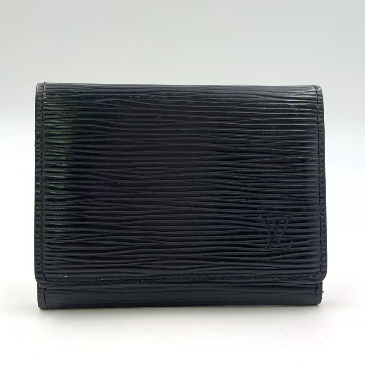 LOUIS VUITTON アンヴェロップ カルト ドゥヴィジット エピ ノワール レザー ブラック カードケース 名刺入れ M 56582