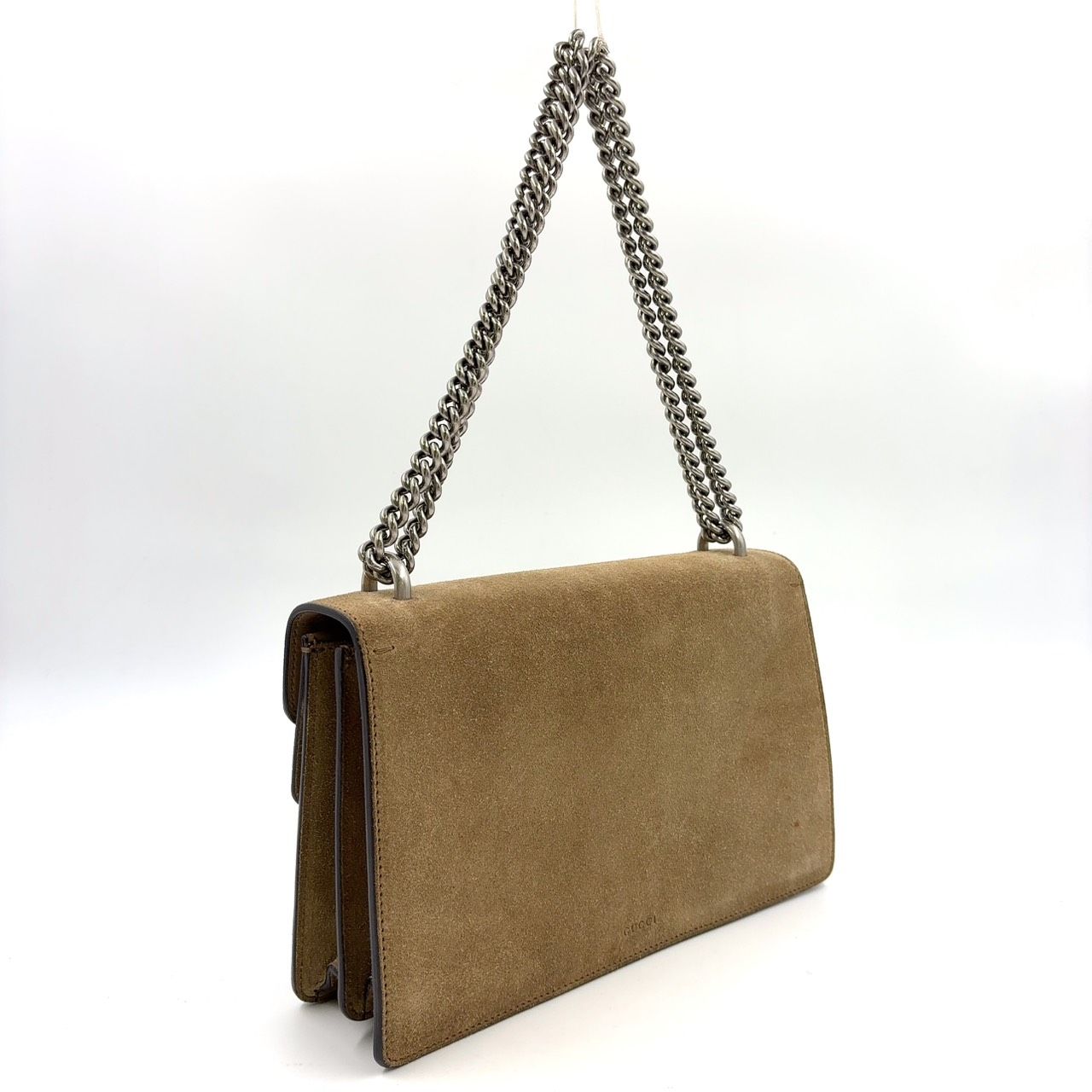 GUCCI ディオニュソス チェーンショルダーバッグ レザー×スエード