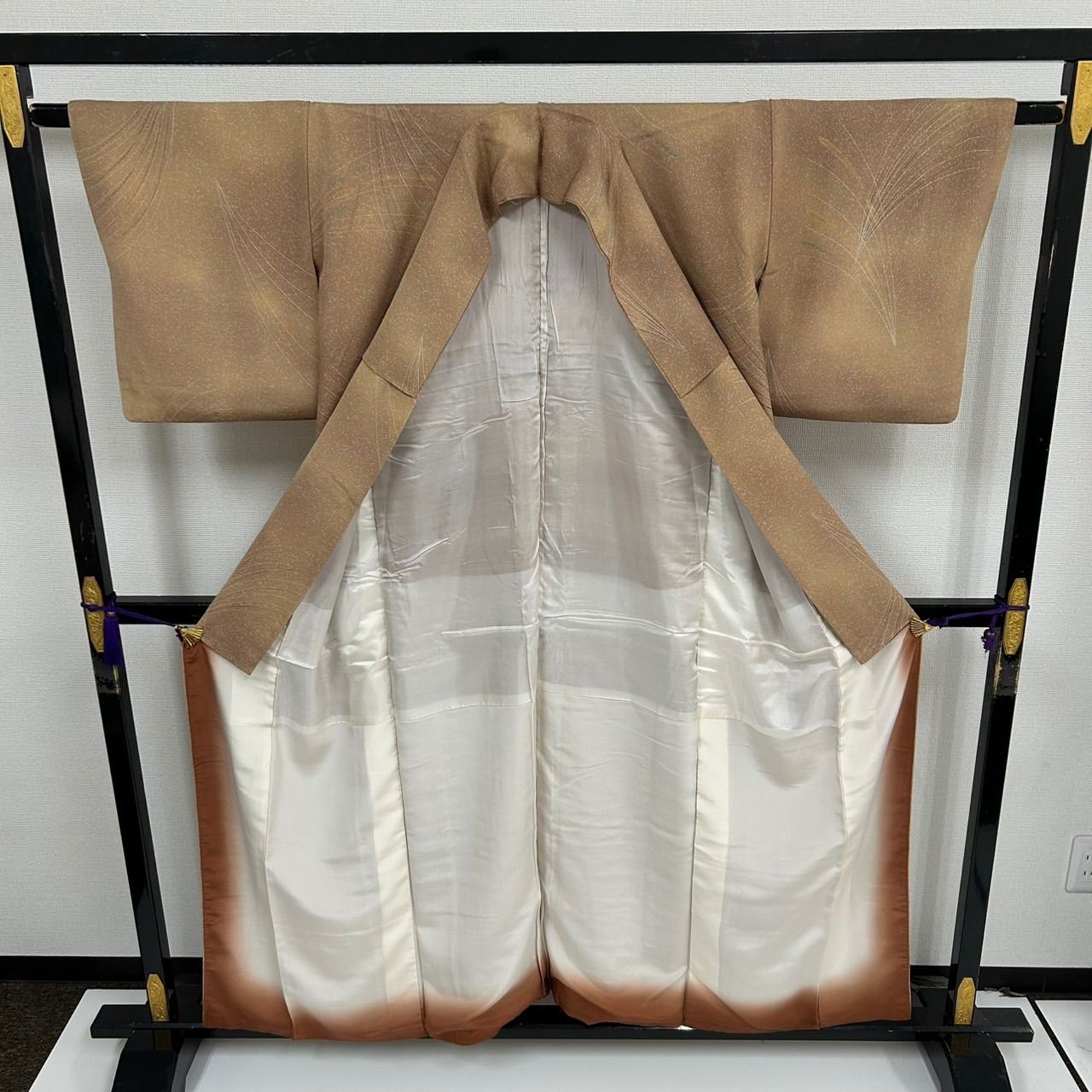 小紋 叩き染 ぼかし染 上品な加工 正絹 着物 MK-1670 - メルカリ