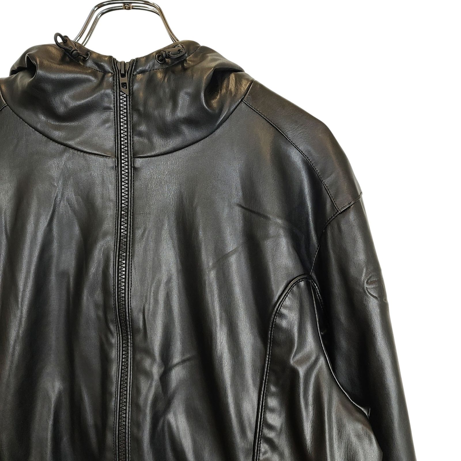 DIESEL ディーゼル J-Hives-Pgbx フェイクレザージャケット Diesel J-Hives-Pgbx Jacket | Black | FARFETCH AO