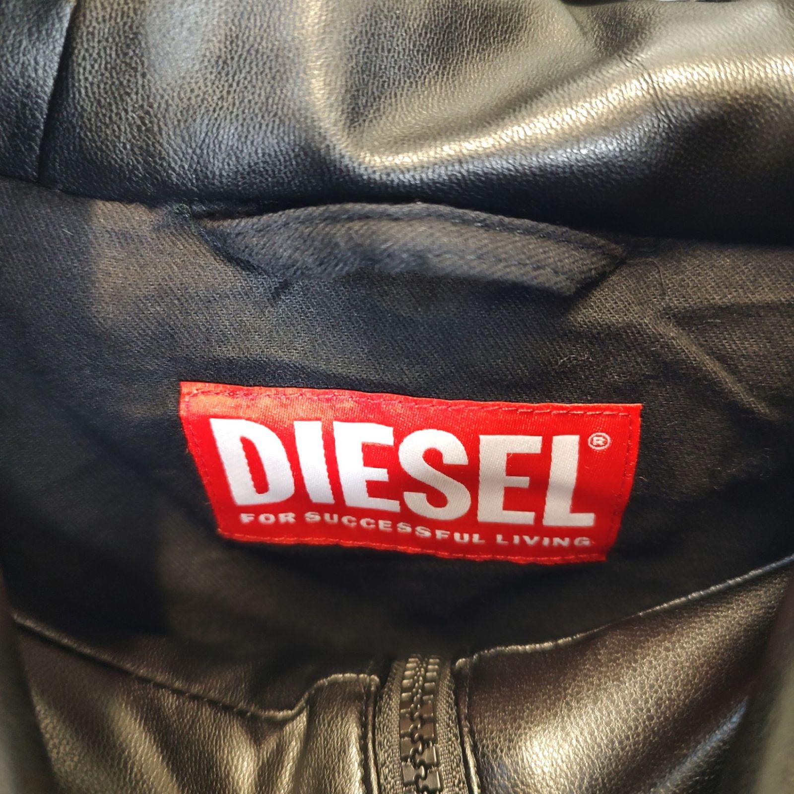 DIESEL ディーゼル J-HIVES-PGBX フェイクレザー ジップアップ