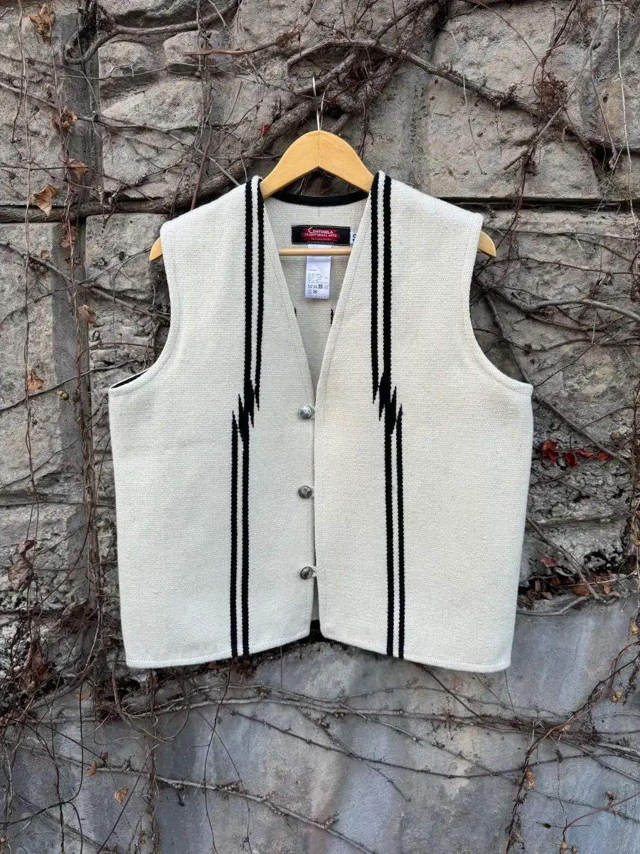センチネルラ オルテガ ハンド ウーブン ウール スカート ベスト オーバーサイズ