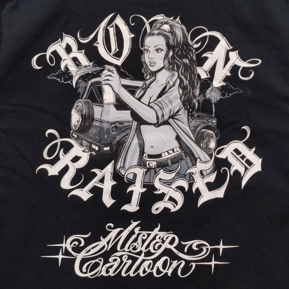 BORN X RAISED ボーンレイズド Mr CARTOON Tシャツ L BORN X RAISED
