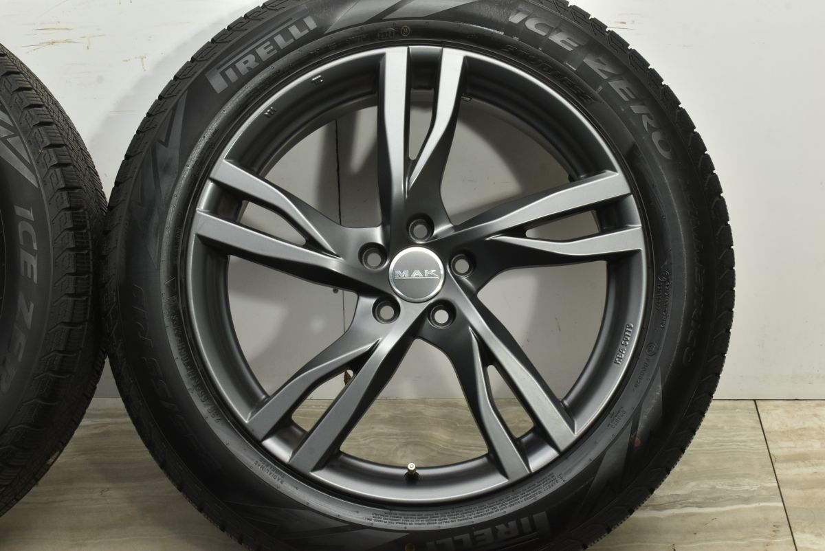  バリ溝 MAK ストックホルム 19 in 8 J 42 PCD 108 ピレリ アイスゼロアシンメトリコ 235 55 R ボルボ XC 60 スタッドレス 19インチ タイヤ ホイールセット
