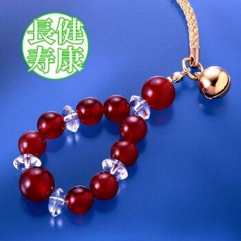 開運赤めのうストラップ