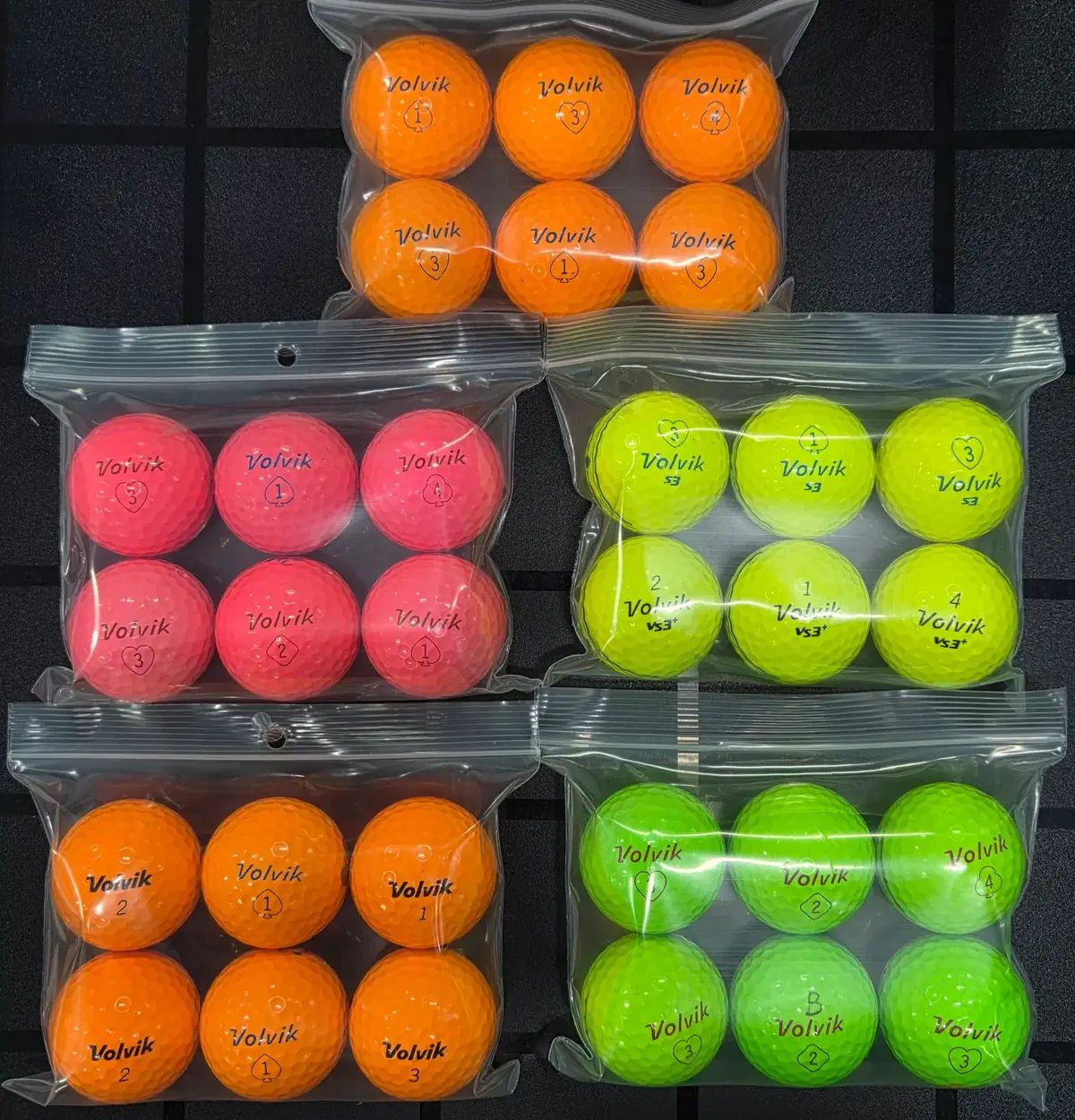 Volvik A級 s3 s4 COLOR ロストボール 30球 中古ゴルフボール 送料無料