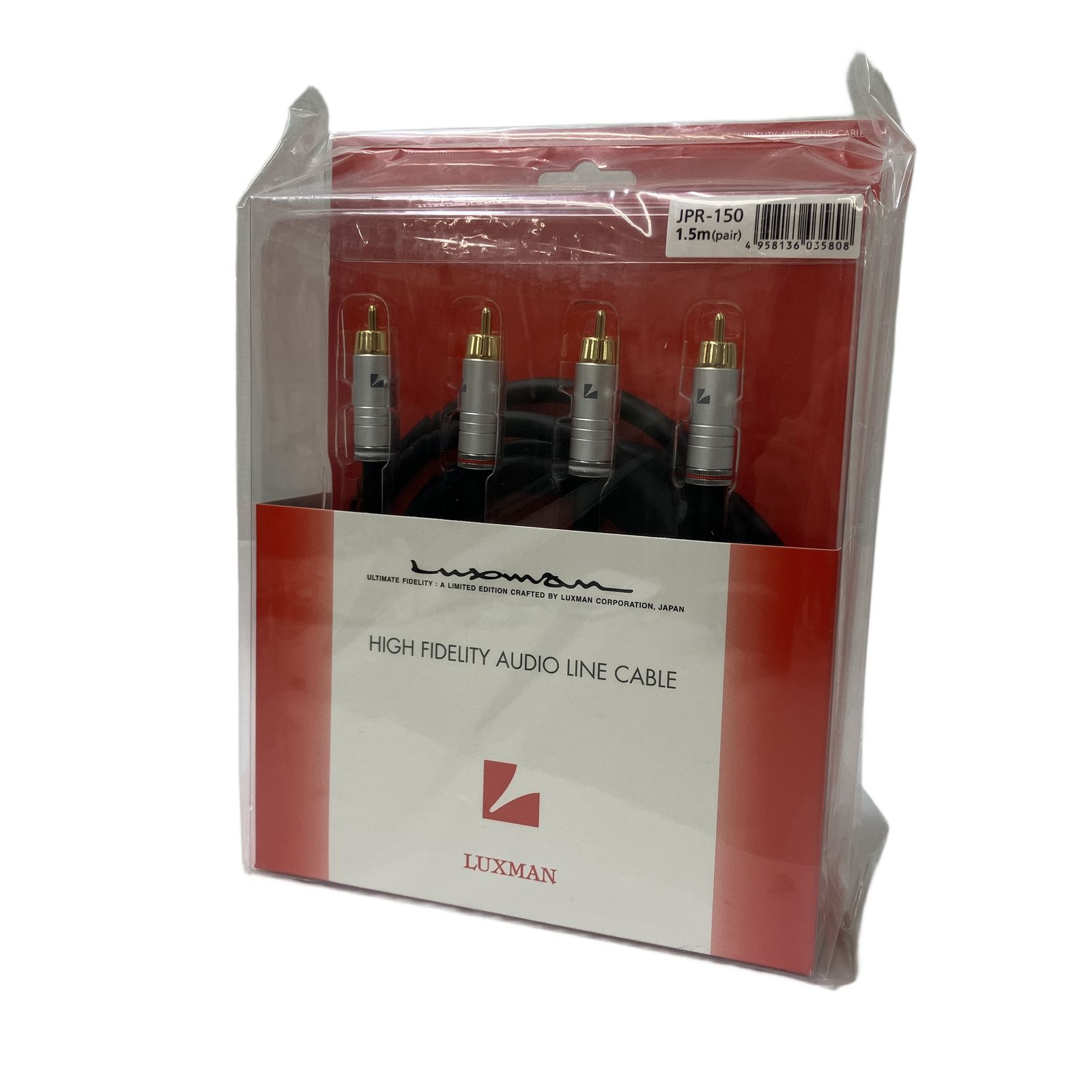LUXMAN JPR-150 RCAケーブル 1.5 m ペア