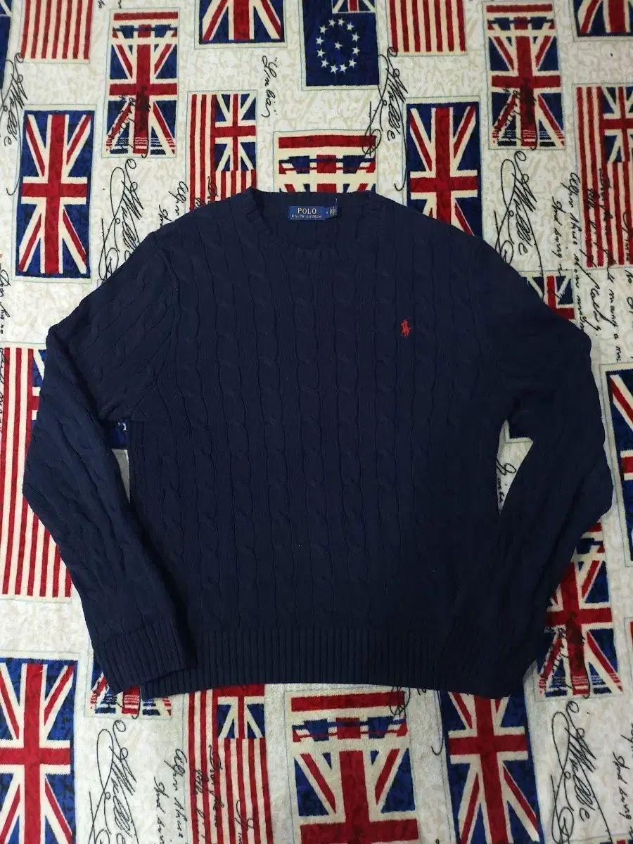 ラルフローレン ローゲージフェアアイルニットセーター M 80's