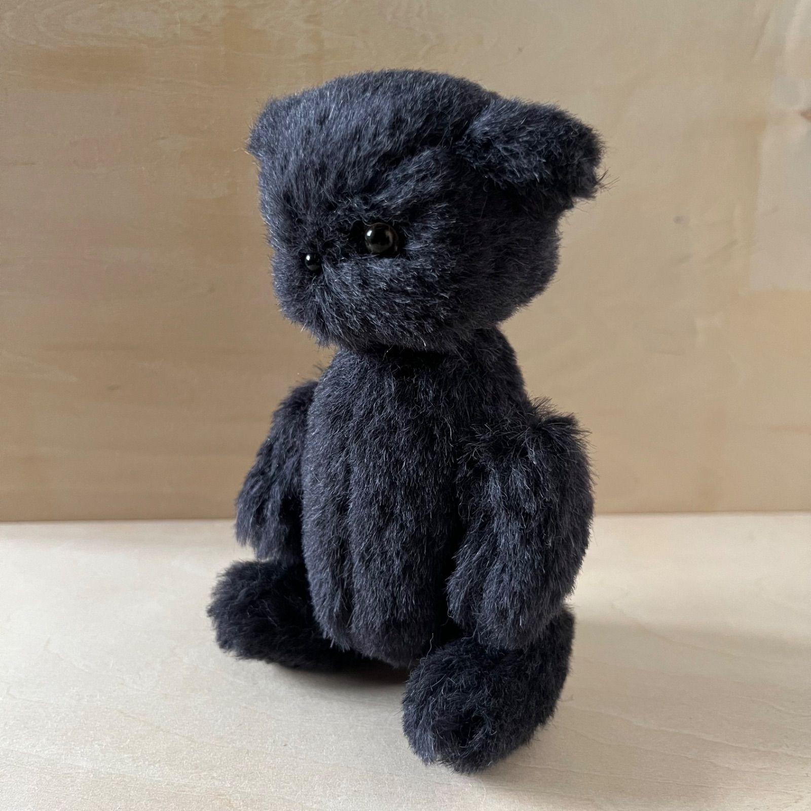 テディベア ミニチュア ハンドメイド 小さなぬいぐるみ 作家様 黒耳