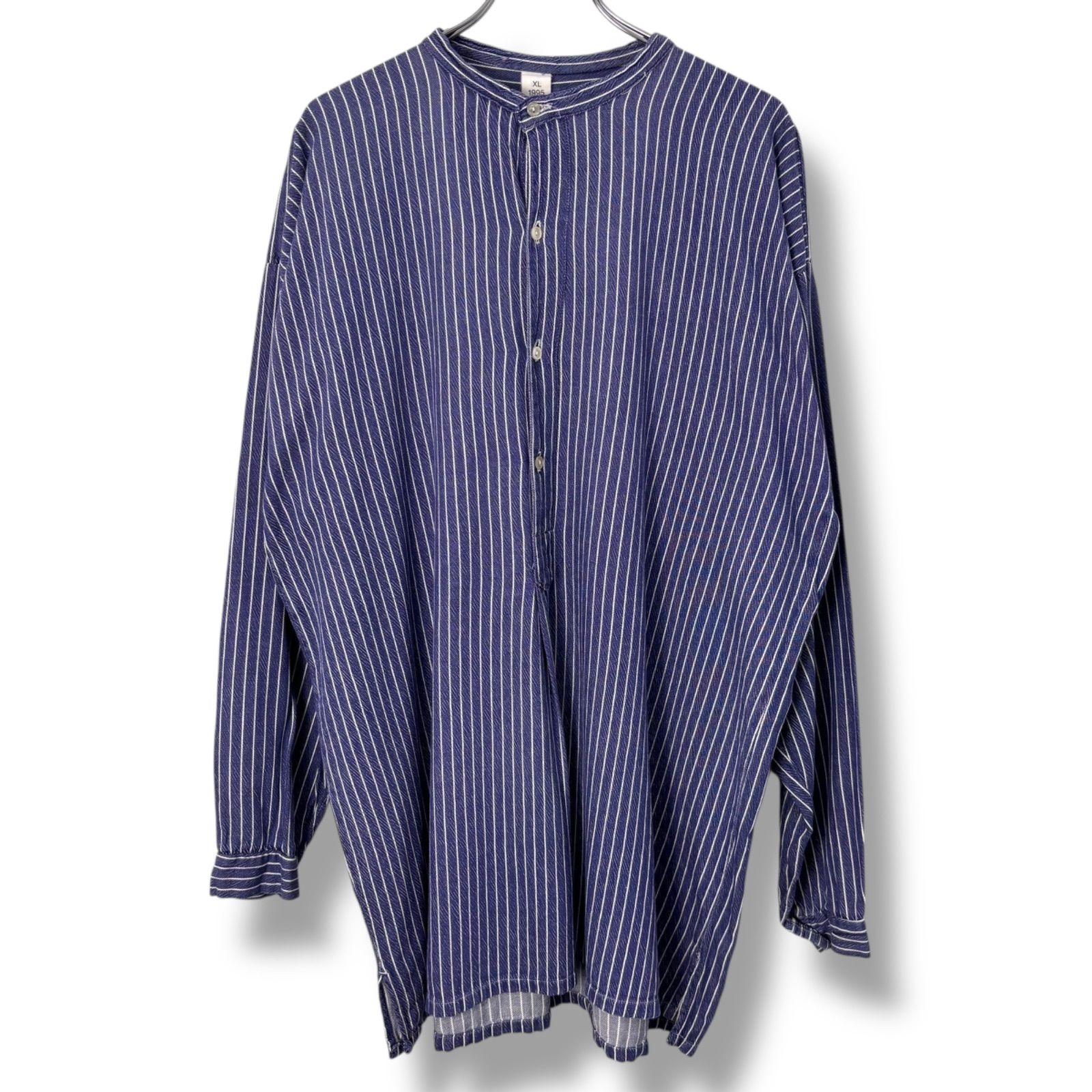 90s EURO Pullover Stripe Shirts 【XL】 ユーロ プルオーバー 