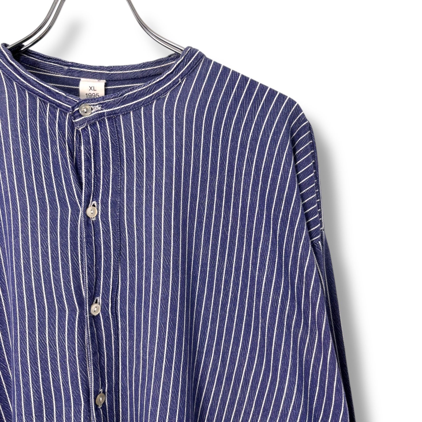 90s EURO Pullover Stripe Shirts 【XL】 ユーロ プルオーバー 