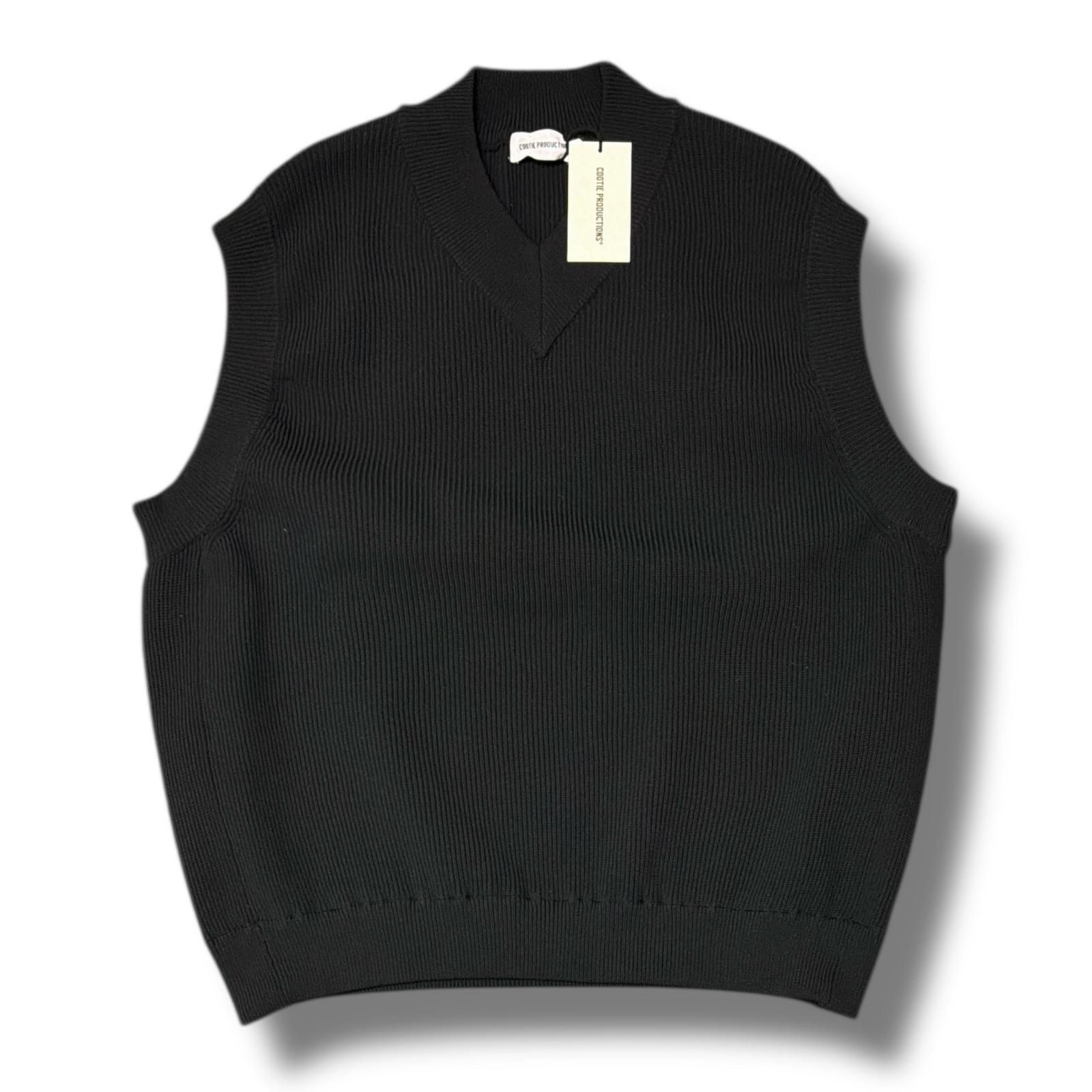参考上代40700円 COOTIE ® 25 SS Solotex Tilden Knit Vest ソロテックス チルデン ニットベスト クーティープロダクションズ CTE-25 S 312 ブラック 2994 M