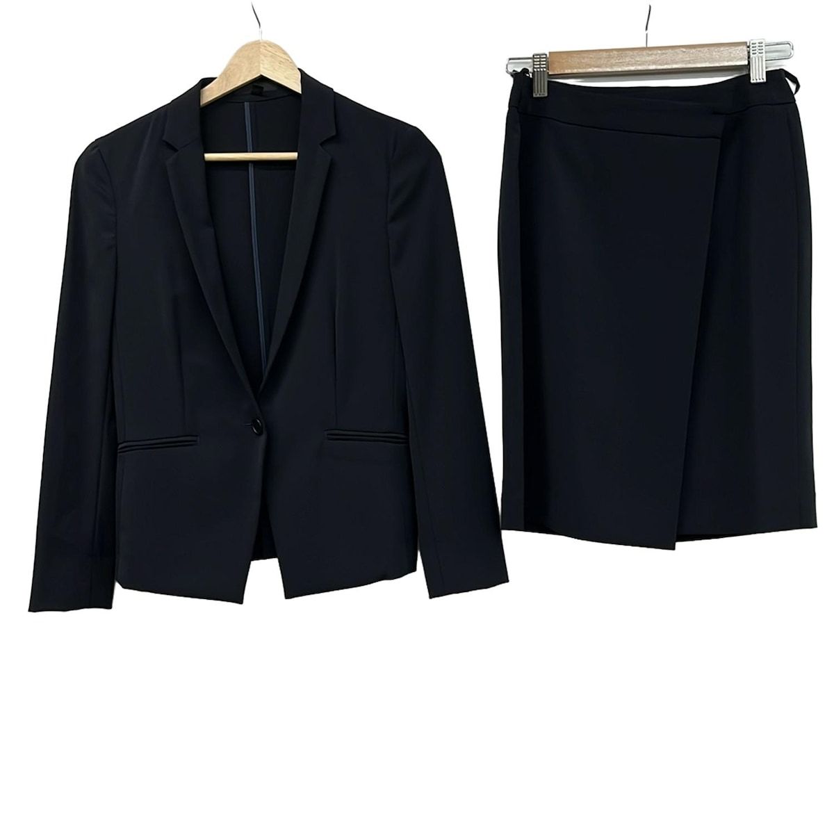 ICB(アイシービー) スカートスーツ レディース - ダークネイビー