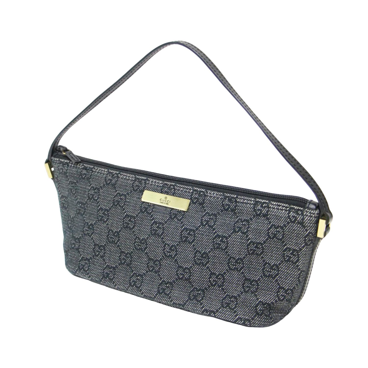 GUCCI グッチ GGキャンバス デニム アクセサリーポーチ 07198