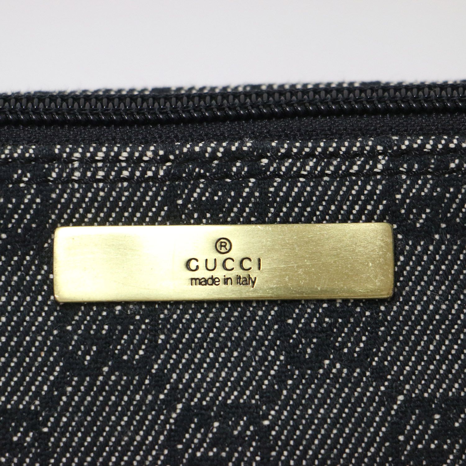 GUCCI グッチ GGキャンバス デニム アクセサリーポーチ 07198