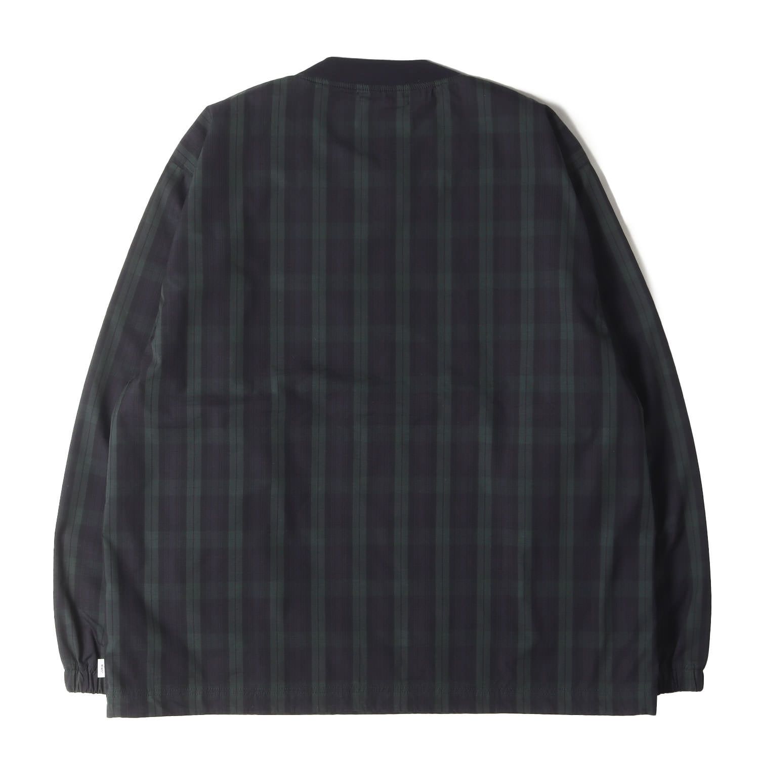 WTAPS ダブルタップス グリーン ネイビー サイズ XL 22 AW ブラックウォッチ プルオーバー スモック SMOCK 02 JACKET CTPL. RIPSTOP. TEXTILE. CRST トップス メンズ