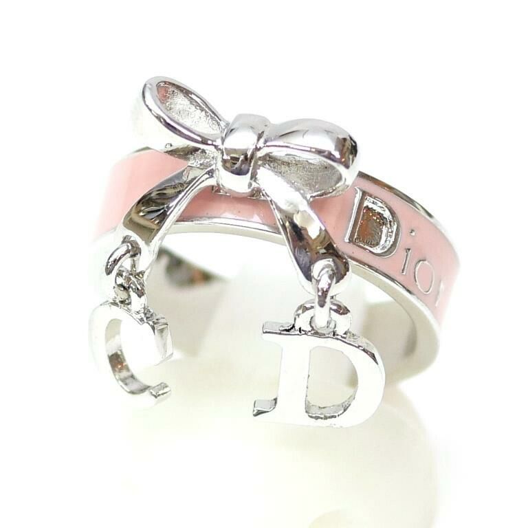 C・ディオール Christian Dior 指輪 リボンモチーフ リング ロゴ