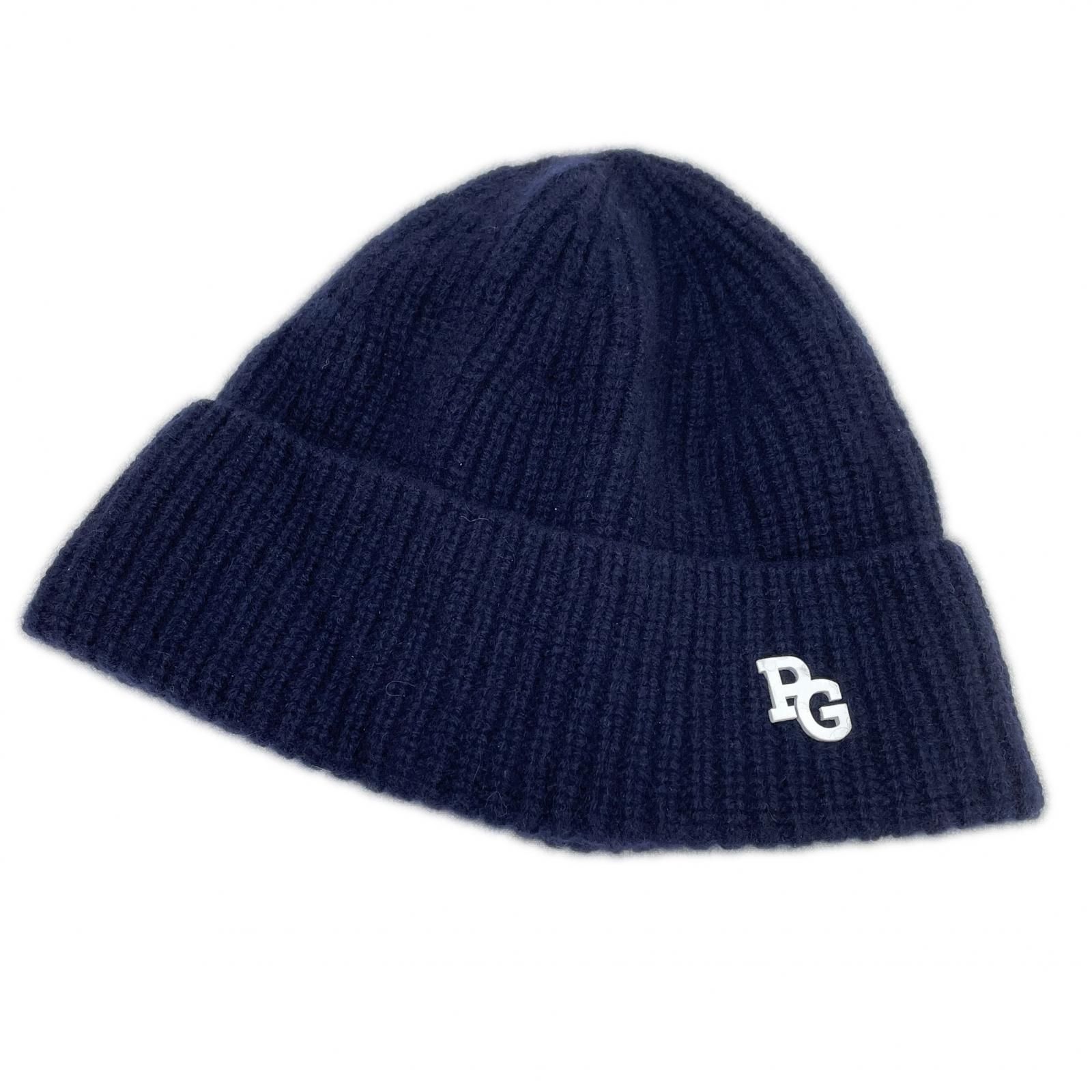 パーリーゲイツ PEARLY GATES ニット帽 フリー ネイビー 紺 カシミヤ ワッチキャップ ビーニー