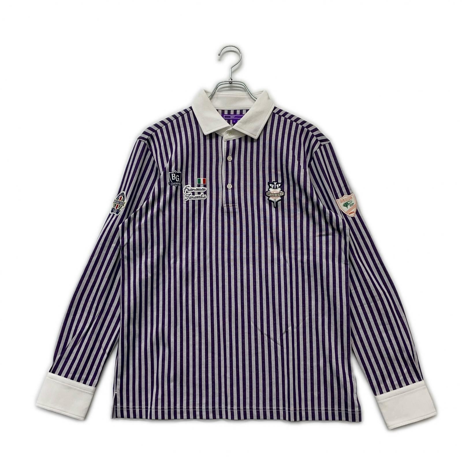 BEAMS（ビームス） ビームスゴルフ 長袖ポロシャツ ライトブルー×白 プルオーバー 厚手 メンズ L ゴルフウェア 2021年モデル BEAMS  GOLF／50%OFF価格 : レオナード - 通販 - Yahoo!ショッピング ビームスゴルフ　長袖ポロシャツ