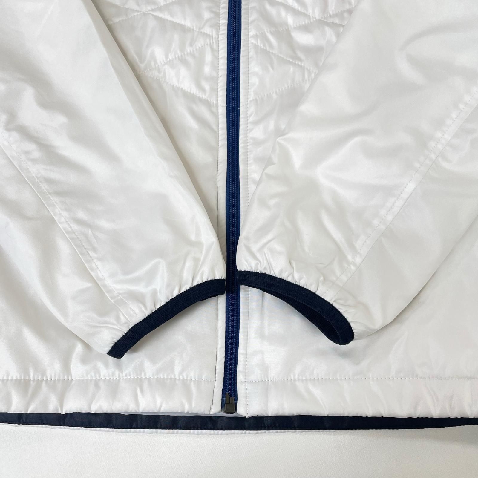 MIZUNO GOLF フルジップジャケット 2XL ホワイト 中古 メンズ ミズノゴルフ mizunoGOLF フルジップアウター LL ホワイト