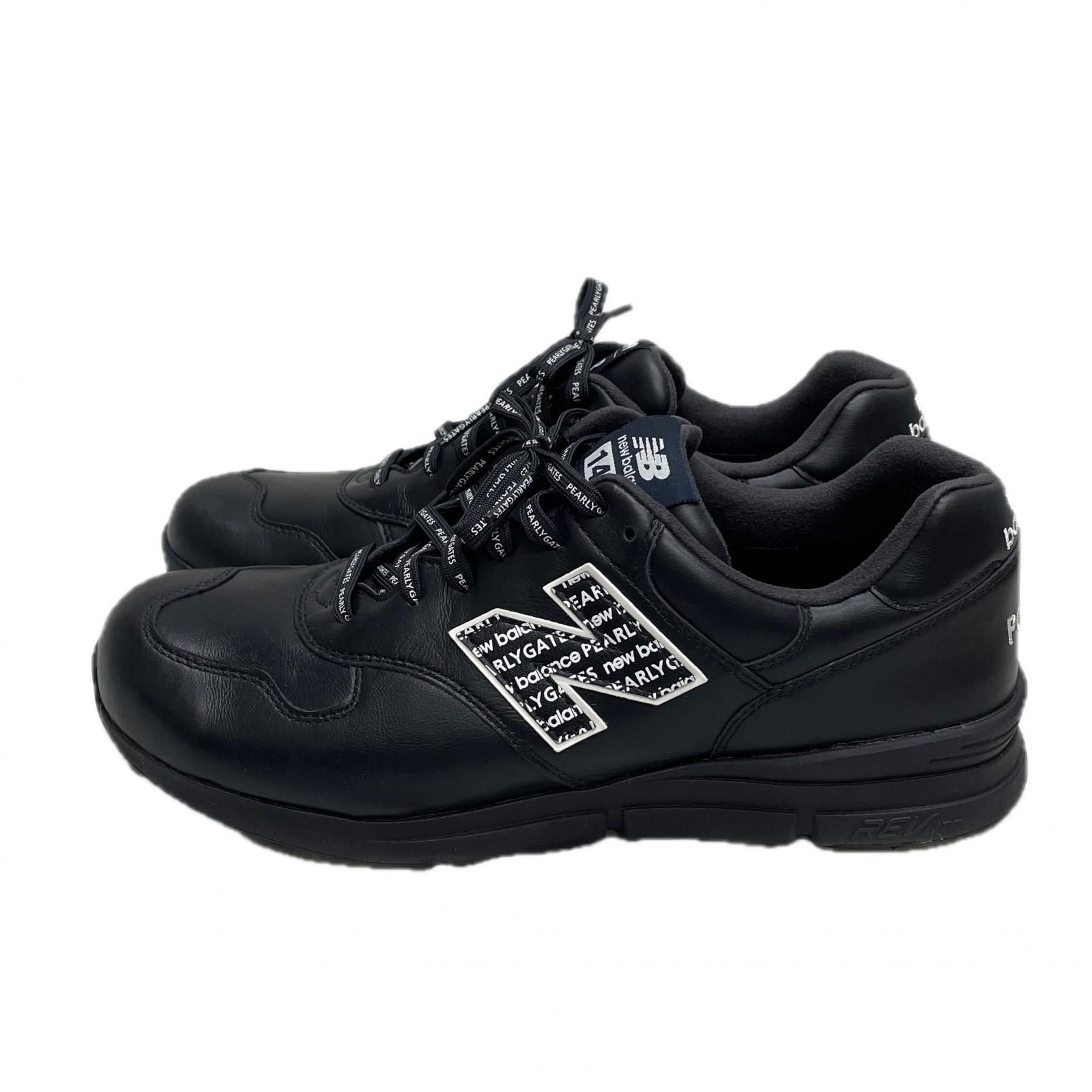 中古 パーリーゲイツ PEARLY GATES ゴルフシューズ 29cm ダーク