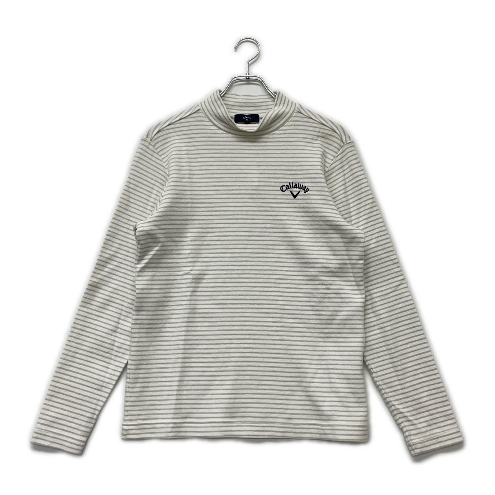 dショッピング 【新品】Callaway 長袖シャツ ホワイト/グレー モック