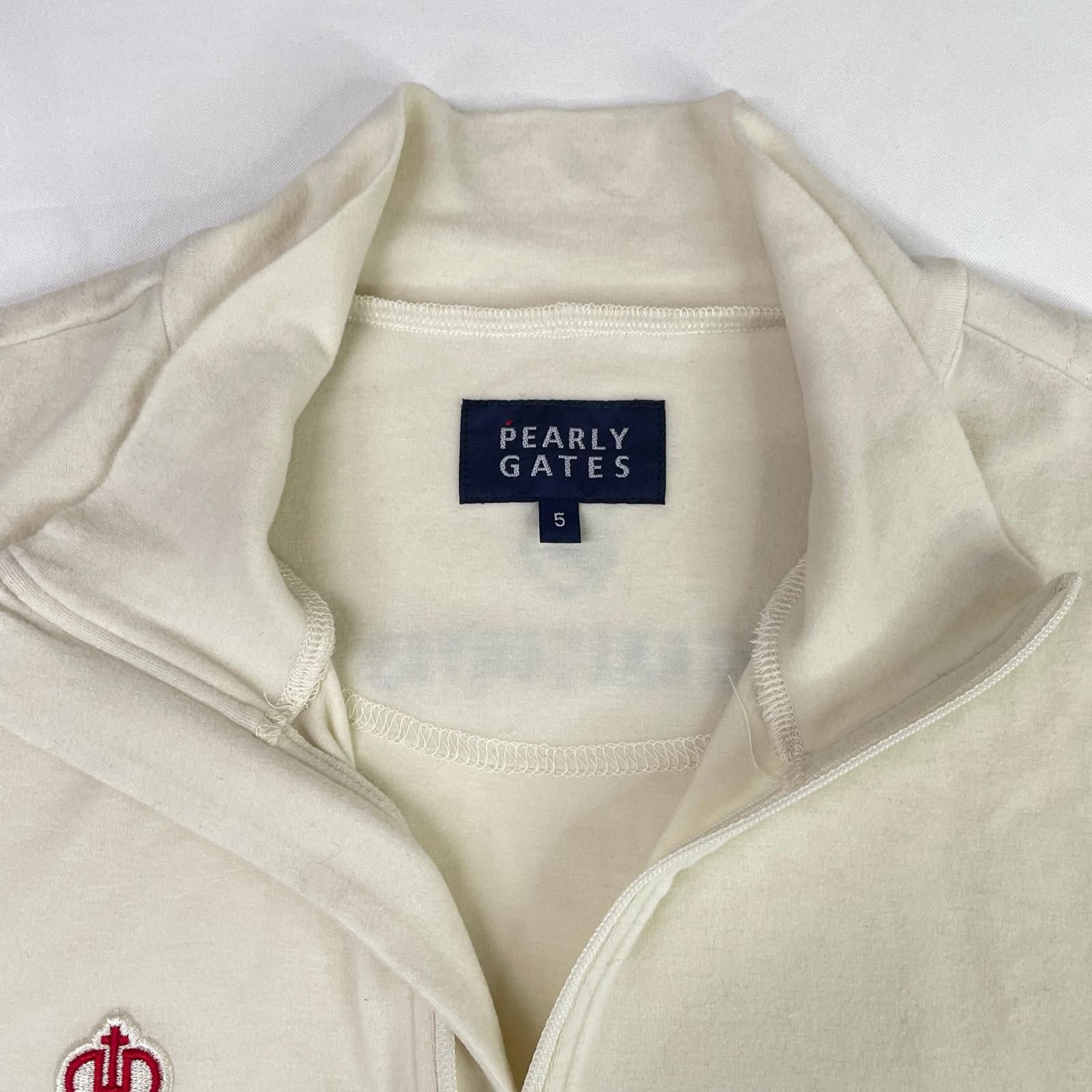 メンズ パーリーゲイツ PEARLY GATES 長袖シャツ 5(L) 白 クリーム色