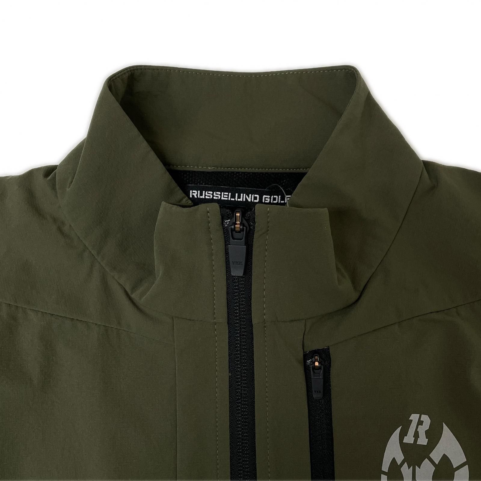 新品 ラッセルノ ゴルフ コーデュラ リップ ベスト カーキ M 4 春夏 未使用品 メンズ ラッセルノ RUSSELUNO ベスト 4(M) カーキ ルチャ