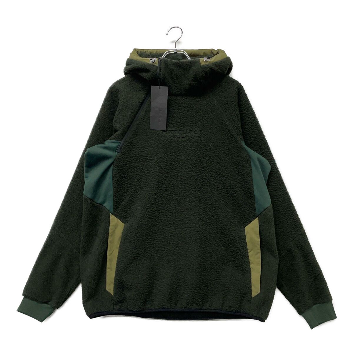 未使用品 メンズ ラッセルノ RUSSELUNO パーカー 6(LL) 緑 ハーフ