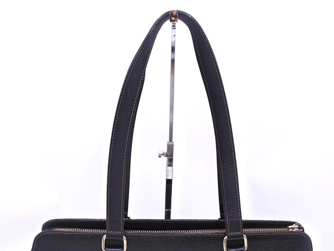 NINA RICCI ニナリッチ レザー トート バッグ 黒 □□ レディース