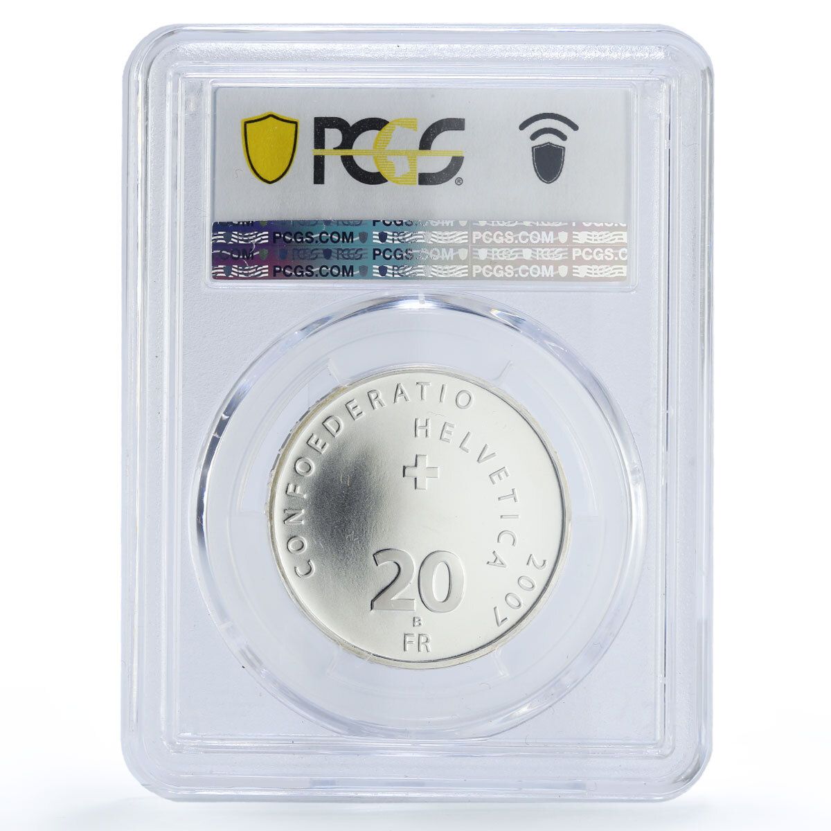 スイス 20フラン 国立銀行 作曲家 フッガー MS69 PCGS 銀貨 2007年 - メルカリ